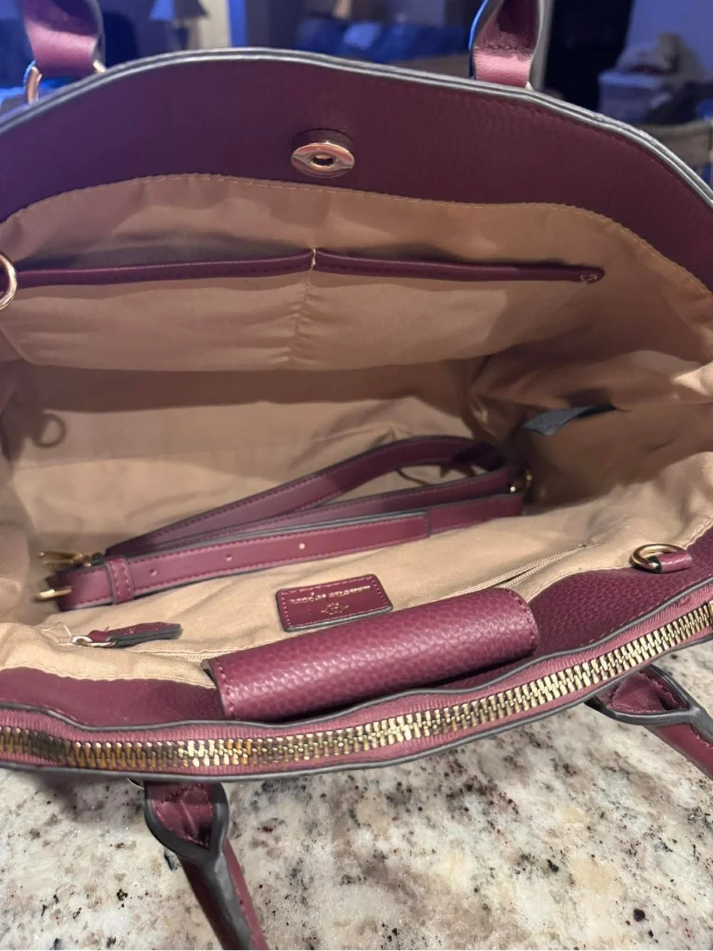 Nanette Lepore Faux Leather Satchel 13” wide 9 1/2” tall